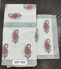 Bedsheets:Super king Handblock bedsheets