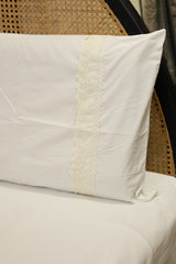 Premium Soft Cotton Lace Bedsheet Set – King Size