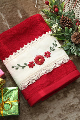 Towels : Embroidery Turkey towels Xmas edition