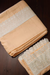 Bedsheets - Premium designer king Ruffle Bedsheets dd lace