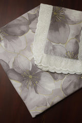 Bedsheets - Queen soft cotton lace bedsheets flora & lace