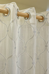 Curtains-Premium embroidered sheer curtains