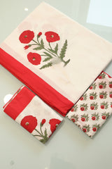 Bedsheets - King Percale cotton handblock bedsheets