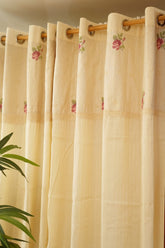 Curtains : Premium designer cross stitch embroidery curtains