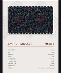 Upholstery fabrics -Ajrakh(Bagru)