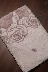 Premium Floral Bath Towel – amber