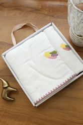Premium embroidery towel set - set of 2