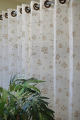 Curtain-Self printed semi transparent