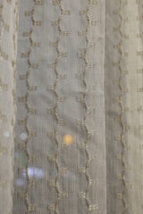 Curtains - Premium Embroidery sheer curtains (Merano zinnia ) grey shade prebooking