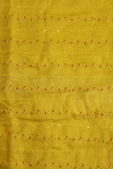 Fabrics - Chanderi embroidery kurti fabric