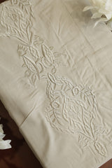 Bedsheets - Premium machine embroidery King soft cotton bedsheets Ross