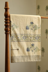 Hand Block Printed Waffle Cotton Towel