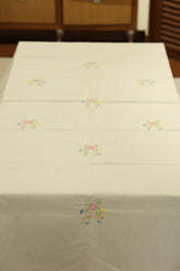 Table cloth - 6 seater cross stitch embroidery