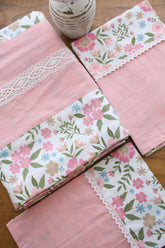 Bedsheets - King premium designer Printed lace bedsheet rotary
