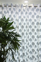 Curtains - Premium embroidery curtains opaque blue edition prebooking