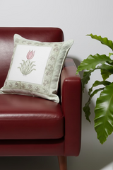 Handblock cushion cover 16×16 inches