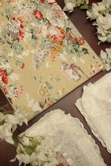 Bedsheets - King anokhi print lace bedsheets