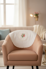 Chair back / sofa back - cross stitch embroidery 5 seater Cottage Rose Collection