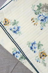 Bedsheets - King anokhi Quilted pillow cover bedsheets pastel exc