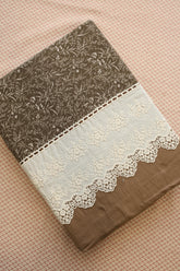 Bedsheets - Premium King soft cotton lace bedsheets majestic