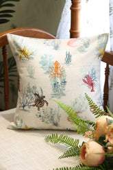 Coastal Sea Life Cushion Cover