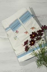 Bedsheets - King premium Machine Embroidery Bedsheet multi
