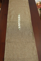 Table runner-4 Seater Ribbon embroidery