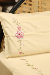 Bedsheets - King Premium Machine embroidery bedsheets MEK