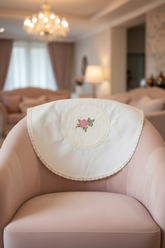 Chair back / sofa back - cross stitch embroidery single pieces Cottage Rose Collection