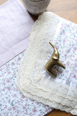 Bedsheets - Queen soft cotton lace bedsheets flora & lace