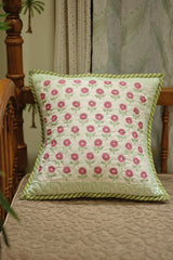 Cushion covers - quilted Handblock print