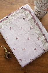 Bedsheets - Premium King soft cotton lace bedsheets majestic