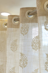 Curtains -Premium embroidery designer curtains semi Transparent/sheer vedic prebooking