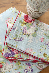 Bedsheets - King anokhi Quilted pillow cover bedsheets pastel exc