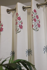 Curtains - Handblock printed curtains Diwali sale