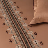 Bedsheets - King Premium machine embroidery bedsheets sansaar