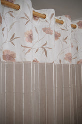 Curtains - Premium designer sheer curtains(semi transparent)