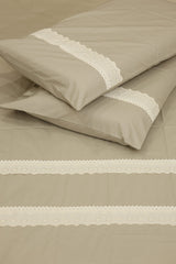 Premium Soft Cotton Lace Bedsheet Set – King Size