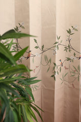 Curtains:English floral printed curtains(sheer and opaque)