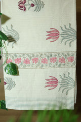 Handblock waffle towel