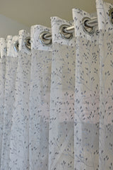 Curtains-Premium embroidered sheer curtains