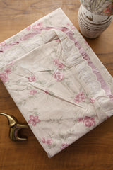 Bedsheets - Premium King soft cotton lace bedsheets majestic