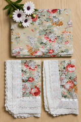 Bedsheets - King anokhi print lace bedsheets