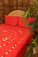 Bedsheets:Queen premium hand embroidered bedsheets HEQ