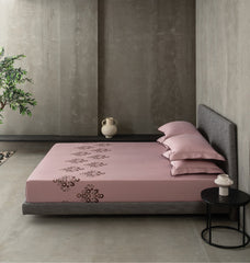 Bedsheets-Premium machine embroidered bedsheets