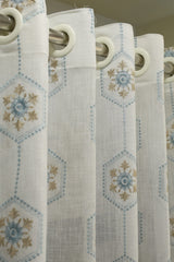 Curtains - Premium embroidery sheer curtains meraki