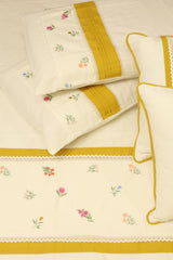 Bedsheets - King premium Machine Embroidery Bedsheet multi