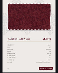 Upholstery fabrics -Ajrakh(Bagru)