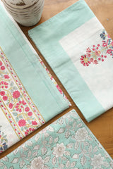 Bedsheets - King Percale cotton handblock print bedsheets