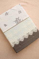 Bedsheets - Premium King soft cotton lace bedsheets majestic
